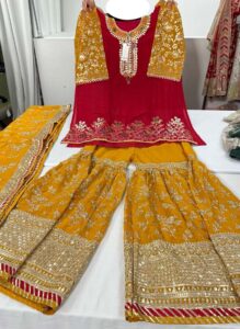 Chinon lehenga 3 Pc Set its is semi stitched you can make your own size shirt